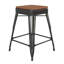 Tabouret de comptoir sans dossier intérieur / extérieur Briahnna-1422314960-1422314973