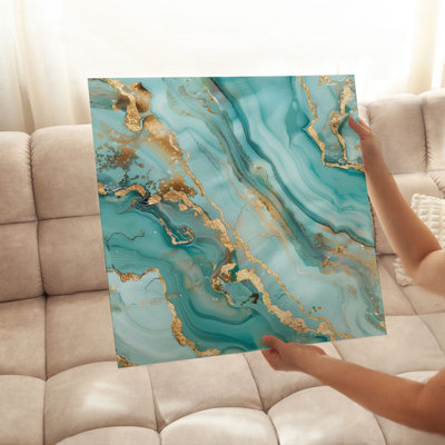 «Abstract Crystal Marble Agate I», reproduction d'art moderne sans cadre