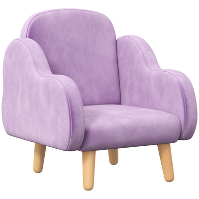 Hoss Kids Armchair with Arm Rest Velvet for Ages 1.5-3 Years