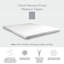 Surmatelas en mousse viscoélastique double couche de 3 po avec mousse haute densité et housse lavable -919992390
