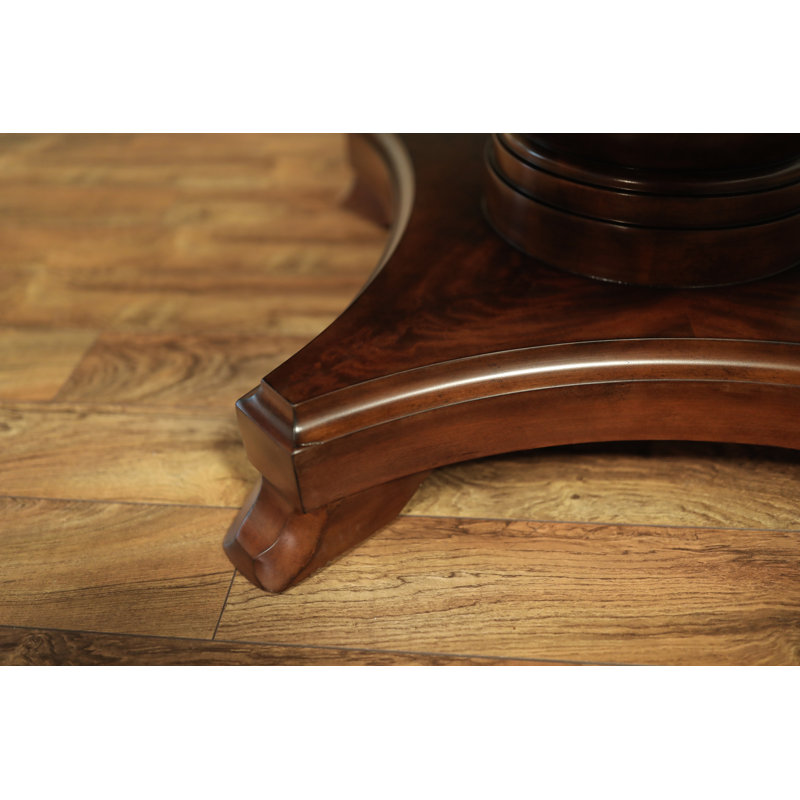 Round Mahogany Wood Dining Table