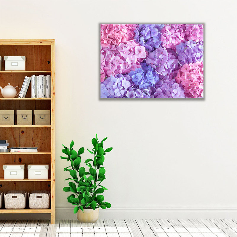 Hydrangeas Pink - Canvas Print Wall Art, 18" H x 24" W