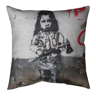 Tomahawk Girl Pillow Cover