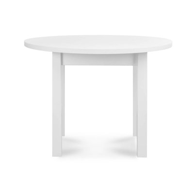 Round Solid Wood Base Dining Table
