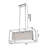 12-Light Chrome Metal Chandelier With Clear Crystals
