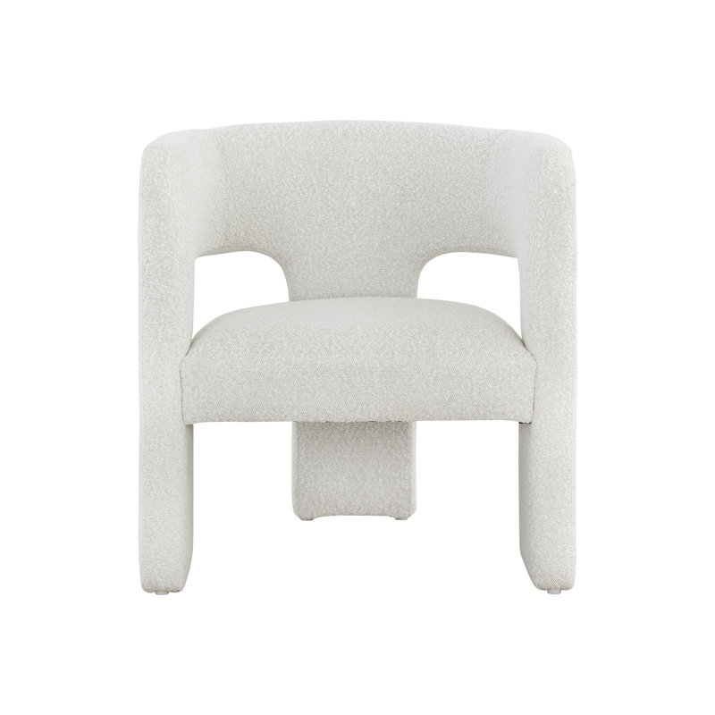 Chaise longue de 27,5 po conforme à la norme CAL117 de Lozoya - Crème, Polyester crème