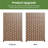 6 ft. H x 4 ft. W Metal Privacy Screen Fence Panel Square Pattern-1008402995