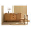 Armoire d'appoint en bois de cerisier avec tiroirs