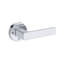 Sharpe Privacy Lever with Contemporary Round Rose in Satin Nickel-689941071
