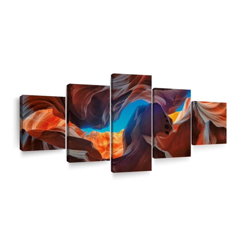 «Inside Antelope Canyon», reproduction d'art sur toile, H 80 po x l 36 po x P 1,25 po