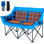 Chaise de camping double surdimensionnée chauffée, pliable, réglable en température, sac de transport