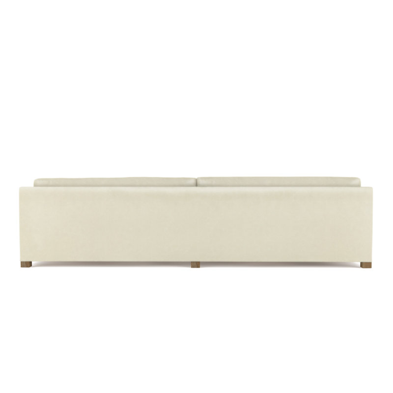 Madison Sofa, 33" H x 120" W x 38" D, Weathered, Vintage Leather Alabaster