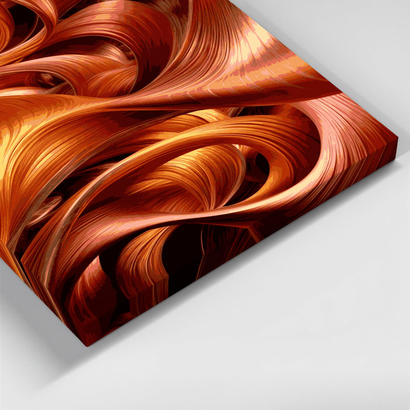 Art numérique sur toile, abstraction numérique 23, H 12 po x l 12 po