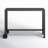 Soline 39”/55"W X 37"H Rectangular Metal Outdoor Bar Table with Wheels-838256887-838256881