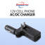 Koolatron 12V AC/DC Cell Phone Charger with USB Adapter Set, Universal Charger
