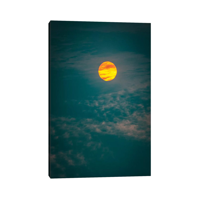 Sunrise and Cyan Sky Close up 1 Piece Wrapped Canvas Wall Art, 66.04 cm H x 45.72 cm W x 3.175 cm D