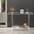 2 Tiers Freestanding Clear Acrylic Table With Open Shelves