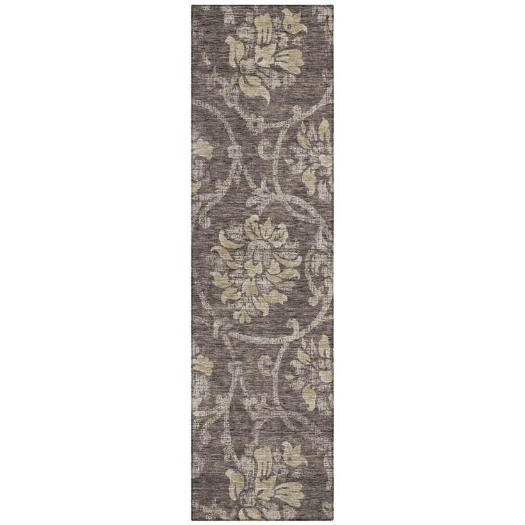 Sudais Washable Floral Rug