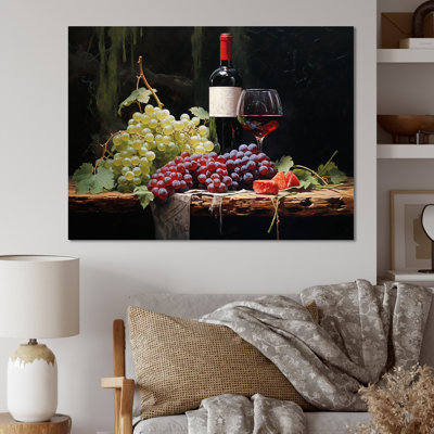 Cabernets Calm II sur toile