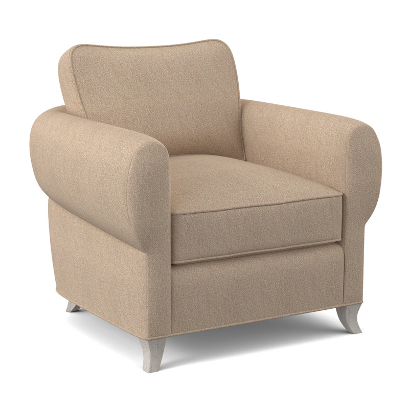 Fauteuil cocon, Bisque, Mélange de polyester blé maya