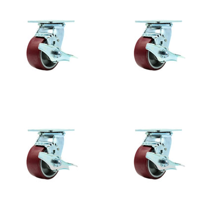 Poly on Aluminum Caster