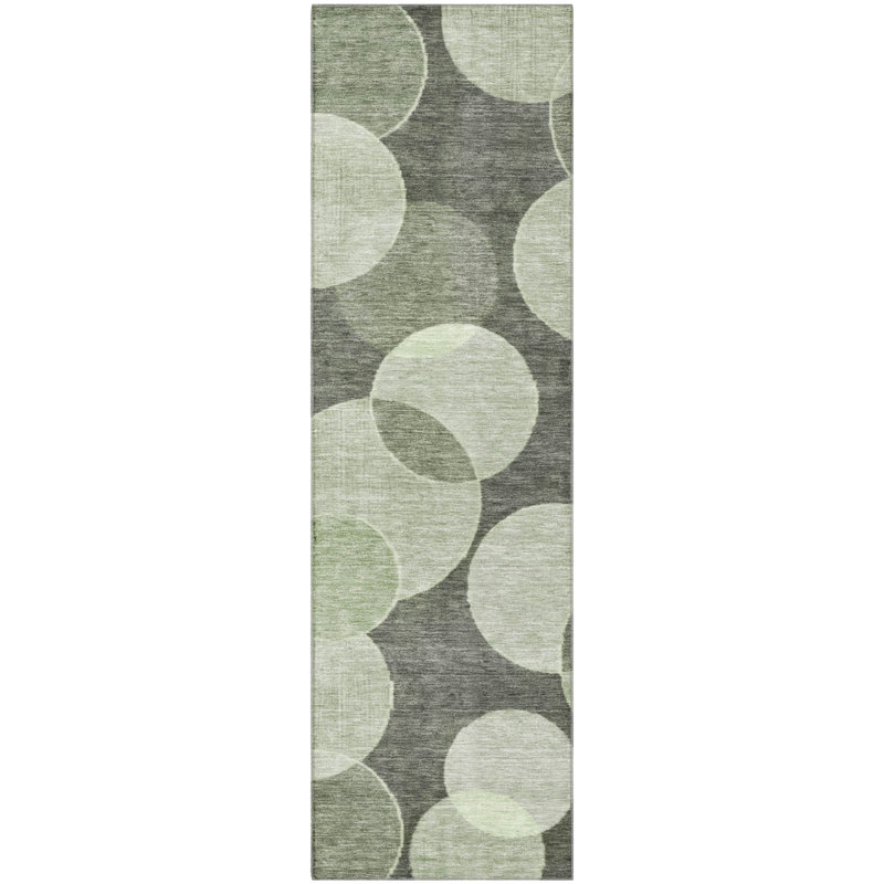 Premium Machine Washable Lubbers AMF1751 Geometric Rug, Runner 2'3" x 7'6"