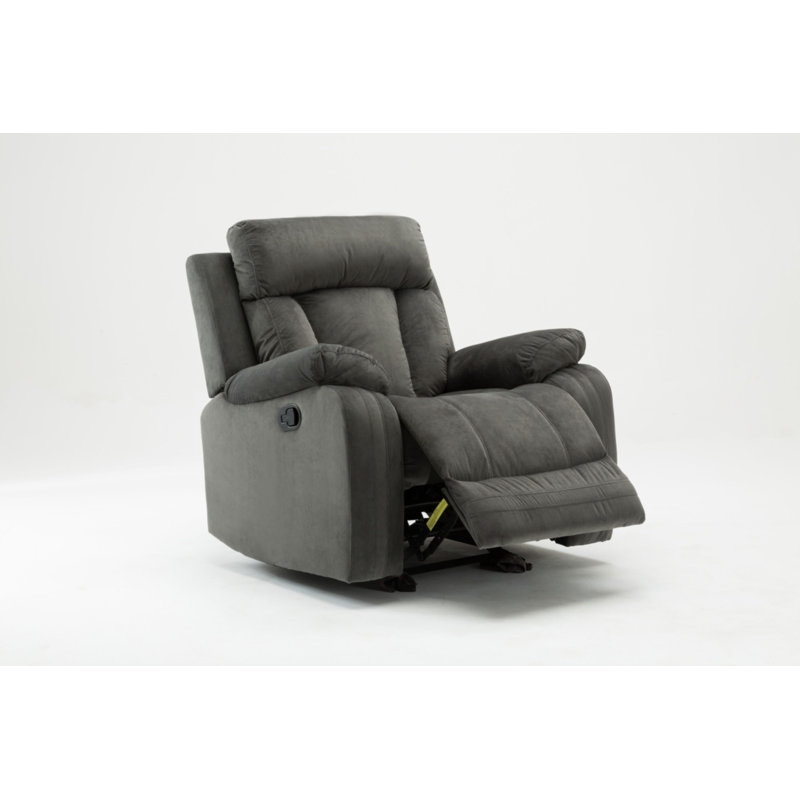 Lift Assist Recliner, Gray Leather Match