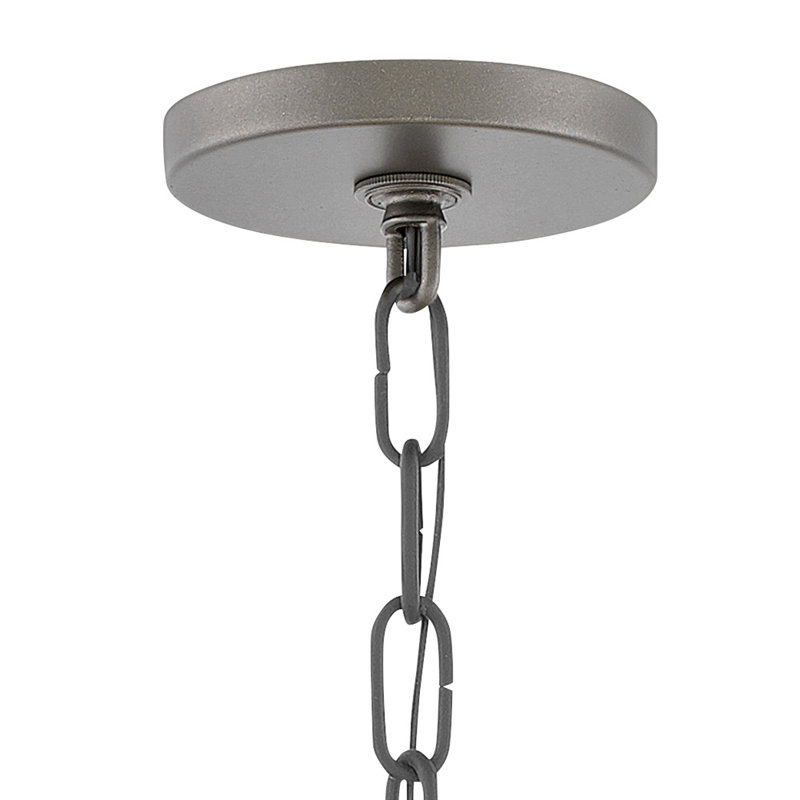 Delfina 5 - Light Unique Geometric Chandelier, Matte Bronze