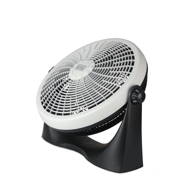 Black + Decker High Velocity Quiet Floor Fan With Adjustable Tilt Angle, Heating & Cooling, Furniture & Appliances