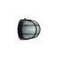 Cloison ovale 11 po - Noir texturé avec verre transparent sablé