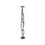 3 Piece Aluminum Floor Candlestick Set