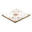 Carreau de porcelaine mat à motif 6 "x 6" Dahlia-111026568