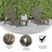 Ayleah Commercial Grade Outdoor Adjustable Lounge Chair with Cupholder-1330953865-1293854589