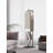 Contemporary Rotating Full Body Mirror Coat Hanger With Multi Purpose Back Storage Compartment
