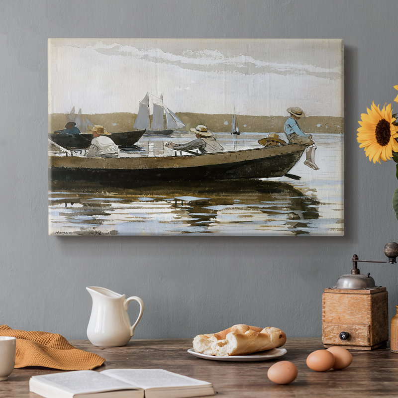 Garçons dans une toile tendue Dory-Winslow Homer-Gallery-1873, 8 x 12
