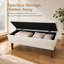 Banc rectangulaire rembourré avec pieds-131379850-131379853