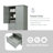Tall And Wide Storage Cabinet With Doors For Bathroom/Office-1155135474