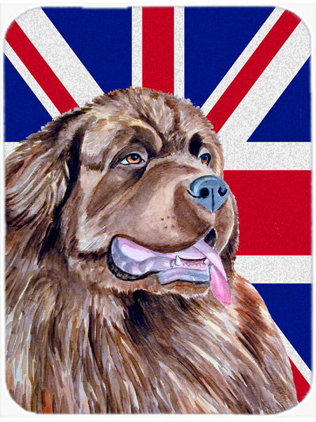 Caroline terre terre-de-terre avec planche à découper en verre à drapeau anglais britannique Union Jack