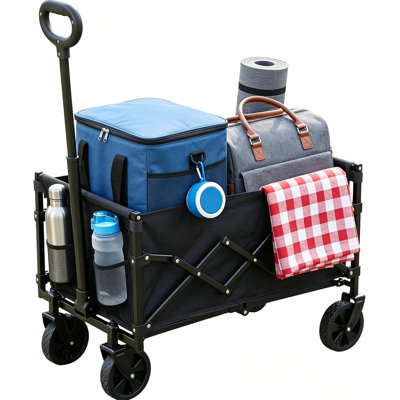 Folding Festival Trolley Heavy Duty, Capacity 100kg with All-Terrain Wheels
