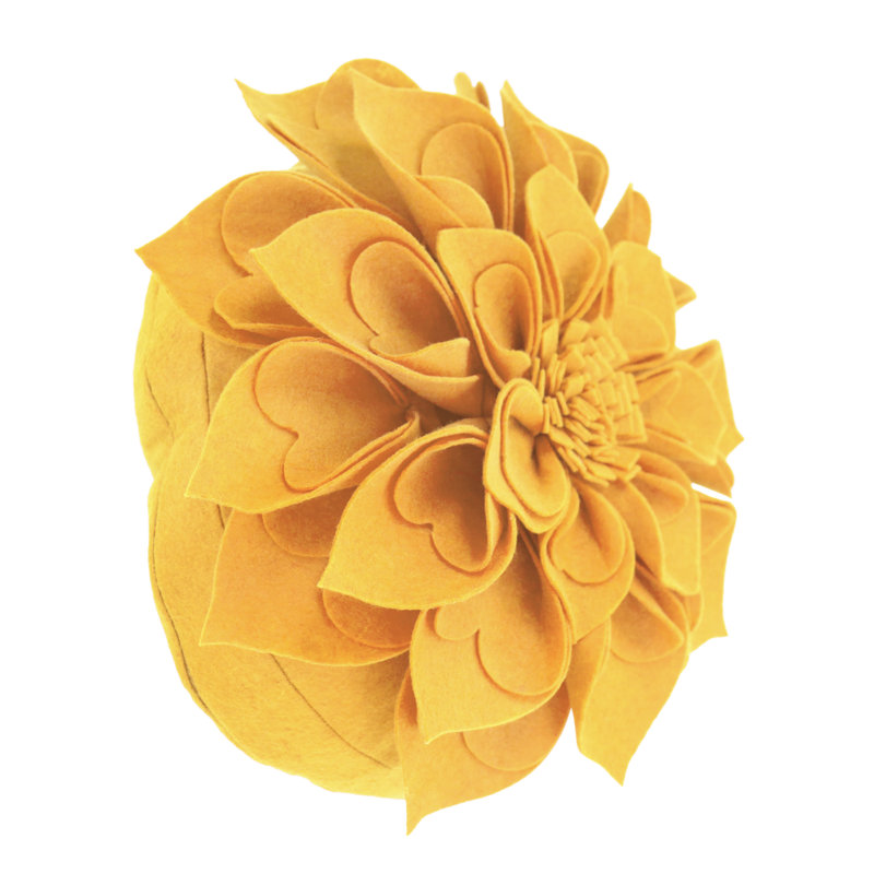 Floral Pillow Cover, 13" x 13", Gold