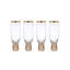 Lenox Tuscany Classics Gold Frost Flutes, Set Of 4