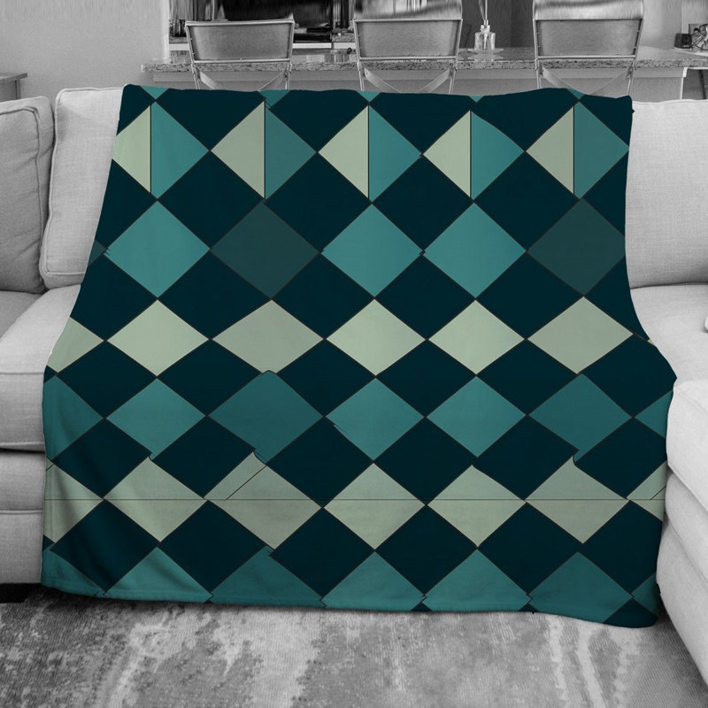 Checkered Tartan Fleece Blanket