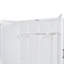 Grand lit escamotable avec placard, blanc