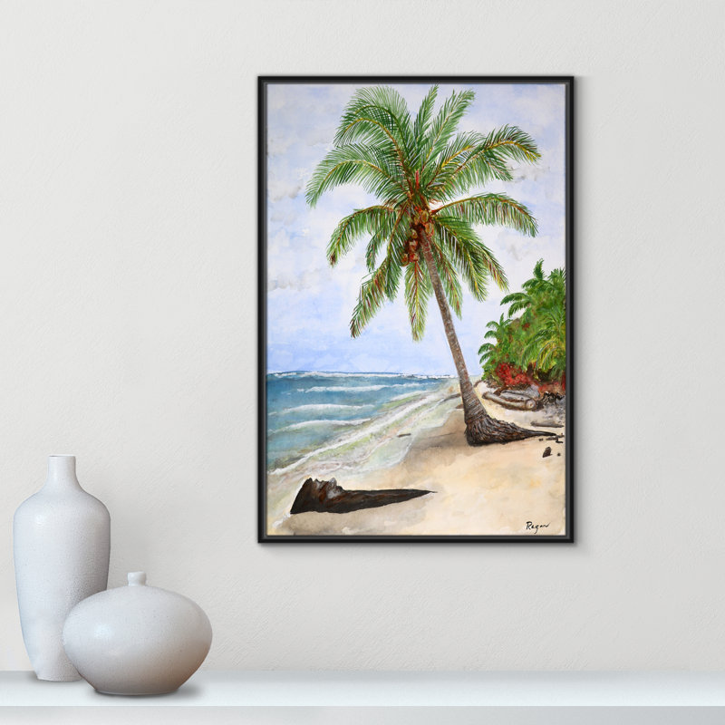 «Rashebia Paradise Print» par Mike Ragan pour, Noir, H 37,5 po x l 25,5 po
