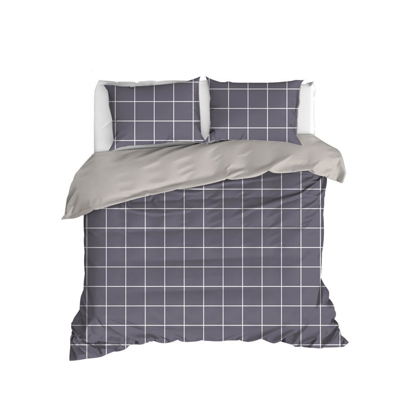 Ensemble de housse de couette 100% coton 3 pièces Proietti, Housse de couette très grand + 2 taies d'oreiller