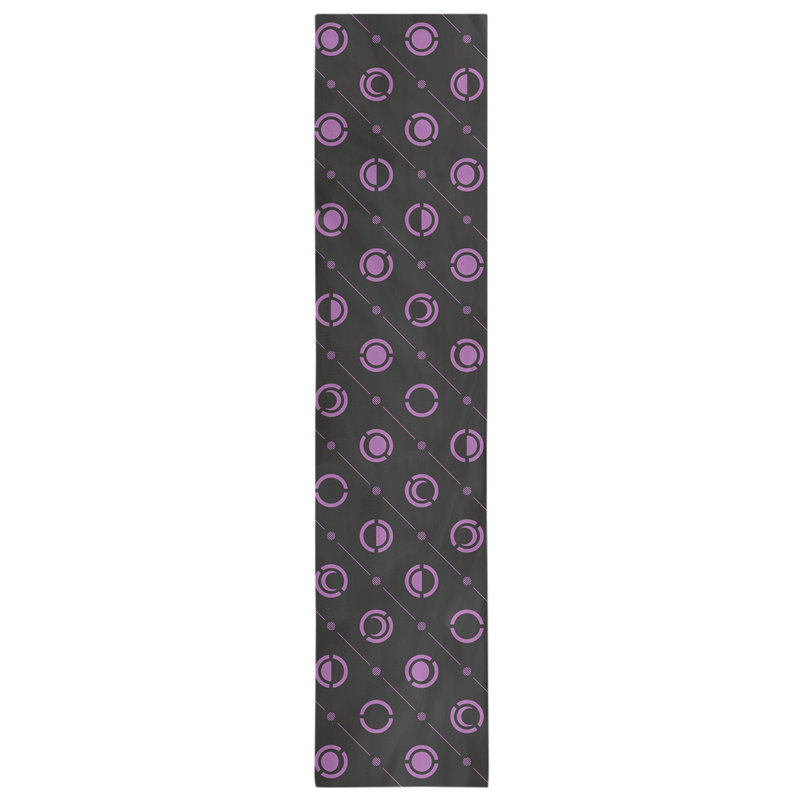 Classic Moon Phases Table Runner, 16" x 72", Violet/Black