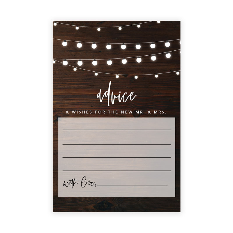 Guirlande de mariage en bois rustique, livre d'or