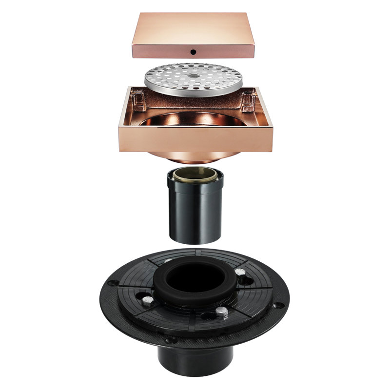4'' W Linear Grid, Rose Gold