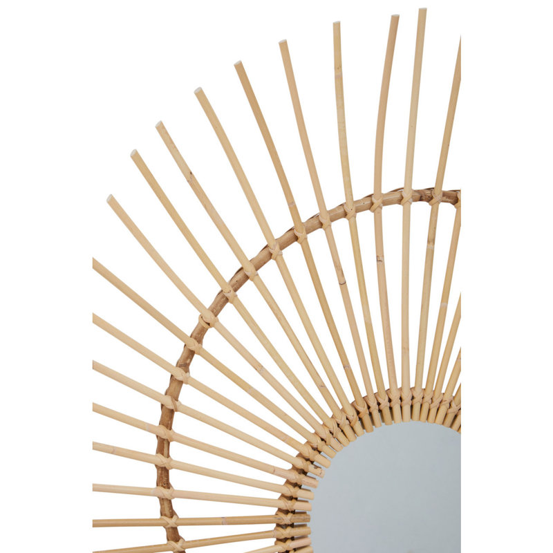 Lagarde Rattan Flat Wall Mirror