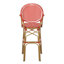 Extérieur et aluminium français, rouge, siège de 29,5 po, rouille, jardin et partie de 2 pour utilisation, aluminium, preuve, caractéristique